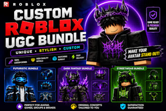 create roblox ugc bundle for your avatar, game brand