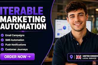 do iterable email push SMS in app cross channel marketing campaign automation