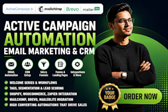 setup activecampaign automation, mailchimp automation, email marketing