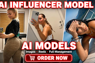 create a realistic ai influencer and ai model