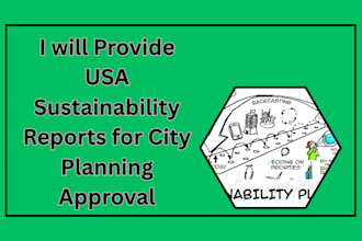 provide USA sustainability reports for city planning approval