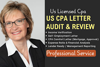 sign US CPA mortgage notary letter income verification audit financial statement