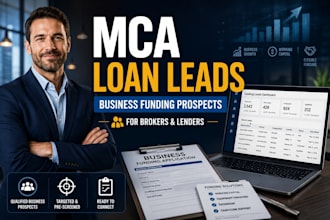 provide exclusively mca loan leads, business funding for broker and lender
