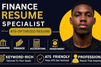 write an ats banking, finance, accounting, investment resume