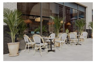 design and rendering for coffee shop, fast food, restaurant