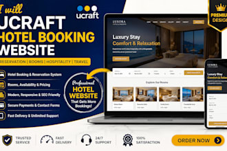 build hotel shortlet vacation spa airbnb style restaurant  zyro booking wesite