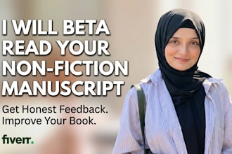 beta read your nonfiction manuscript
