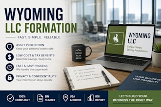 prepare a wyoming llc formation checklist and filing support
