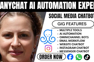 automate ai chatbot whatsapp, instagram, facebook and sms with manychat chatbot