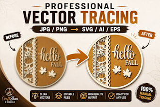 vector trace, redraw and convert your image to svg