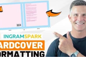 format your hardcover book for amazon KDP and ingramspark publishing