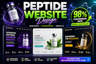 build fda compliant peptide website, research peptide, ecommerce peptide store