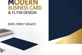 modern business card and flyer design print ready artwork