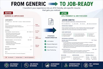 write an ats friendly resume tailored to your target job