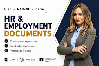draft your employment contracts and HR workplace documents and handbooks