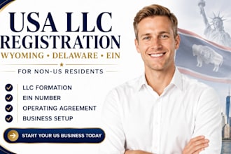 register usa llc, wyoming llc formation and ein number for non us residents