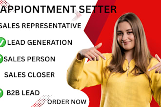 be appointment setter sales person lead generation sales representative b2b