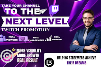 grow your twitch channel live viewers, twitch affiliate through twitch promotion
