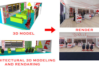 create architectural 3d models in rhino, sketchup, cad to 3d