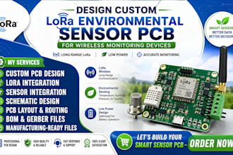 design lora environmental sensor  pcb for advanced wireless monitoring