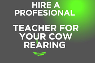 teach you how to rear cow, speak to cow to get fresh milk