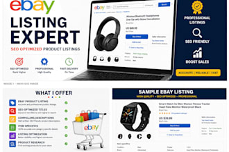 do ebay listing, ebay SEO and ebay product listing