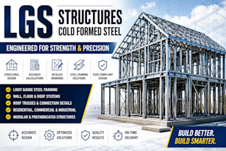 design light gauge steel structures and cold formed steel framing