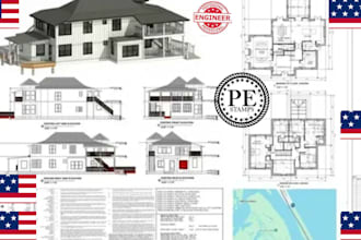 review and seal architectural, structural, mep permit plans for tx ca ny sc az