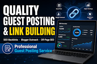 build quality backlinks with guest posting and link building