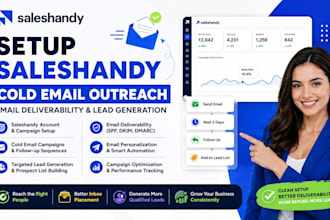 setup saleshandy cold email outreach email delievrability lead generation