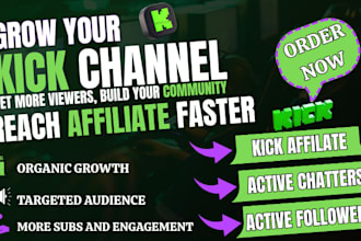 do kick channel with audience growth promotion to reach your targeted audience