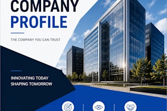 design a professional company profile brochure