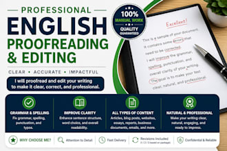 proofread and edit your english text