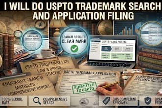 do uspto trademark search and application filing