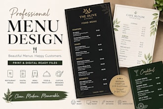 german food menu design, food banner design and flyers design for food trucks