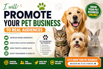 promote your pet business to real audiences