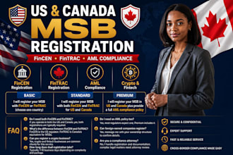 register your msb with fincen and fintrac for US and canada