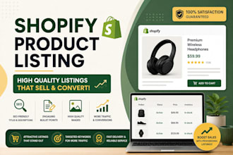 do shopify product upload, product listing, inventory update, store management
