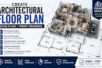 create architectural floor plan house plans permit drawings