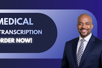 provide a professional medical transcription audio transcription