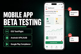 beta test your ios testflight or android mobile app