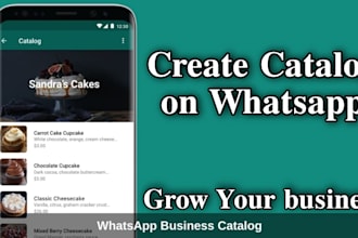 create a whatsapp business catalog for restaurants with menu integration