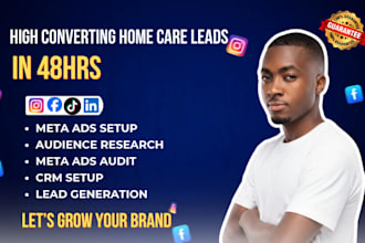 home care website, home care landing page and home care leads healthcare  leads