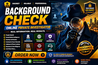 conduct osint investigations, background checks, and online research