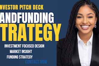 design a professional investor pitch deck for your startup or business