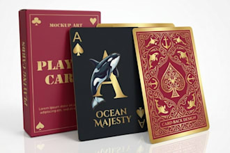 design custom playing cards, game cards, and card decks