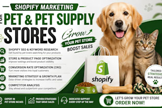 do shopify marketing for pet and pet supply stores