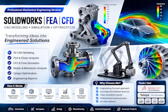 do solidworks cad, fea, cfd, motion and stress analysis