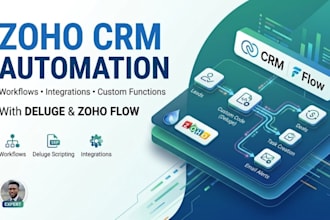 automate zoho CRM workflows with deluge and zoho flow