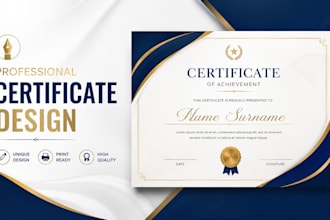 design custom certificates, diplomas and awards
